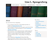 Tablet Screenshot of lisaspangenberg.com